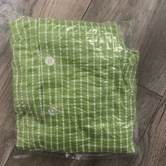 NWT JOAN RIVERS TEXTURED BUTTON FRONT SHIRT W/SIDE BUTTONS LIME GREEN XXS - Picture 11 of 11